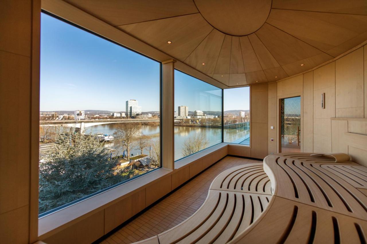 Hotel Faehrhaus Koblenz Exteriér fotografie The interior of the observation deck